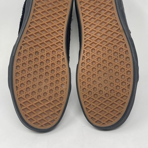 Vans SK-8 Hi Shoes Mens 8.5 Womens 10 Triple Black Canvas Suede Skate Sneakers - Picture 16 of 16